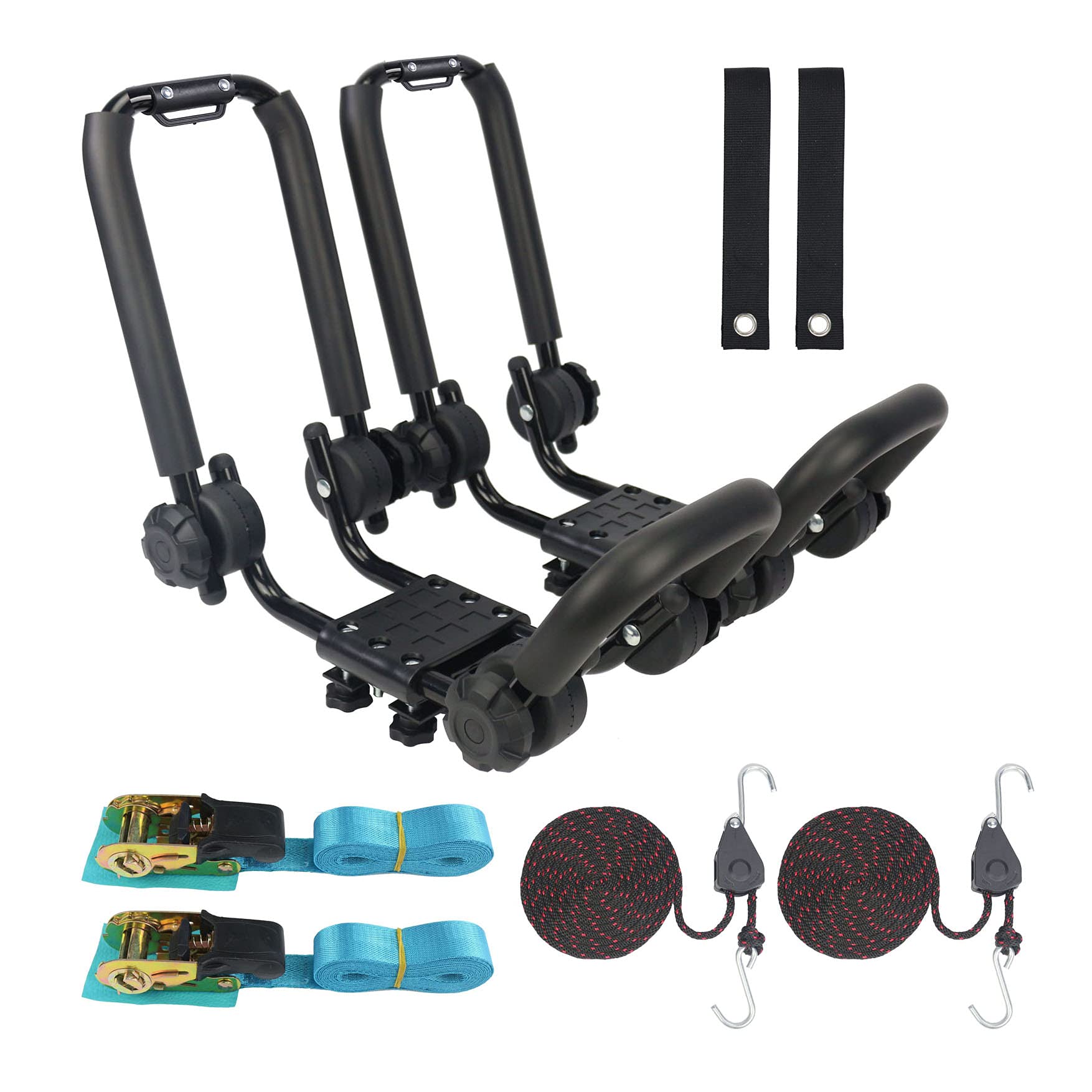 Buy YUANSHI Upgraded Double Folding Kayak Rack JBar Car Roof Rack for