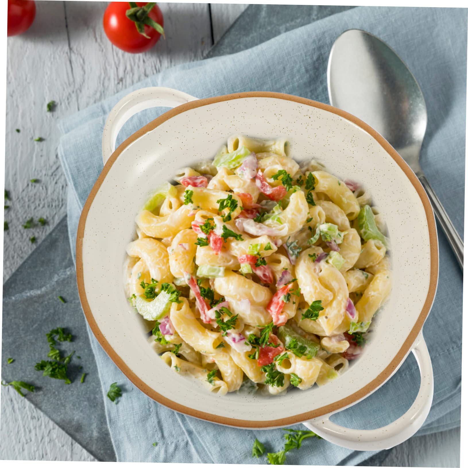 2 Ciotole Smaltate Per Zuppa E Pasta - Barattoli Multiuso Per Cucina E Portata - Foto 4