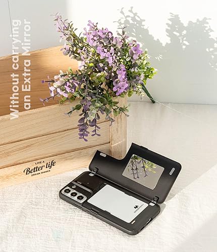 Miniatura 175 de GOOSPERY Parachoques magnético para puerta compatible con Galaxy S23, tarjetero tipo cartera, cierre automático, protección de doble capa resistente