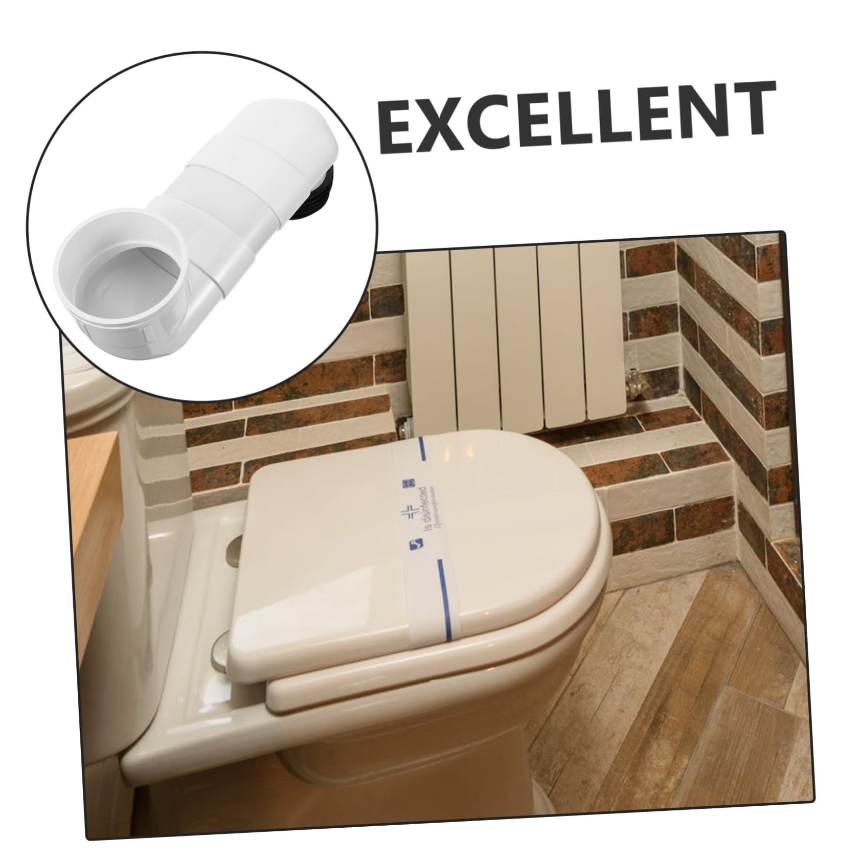 Dispositivo Massima tra Fori di 10cm in Pvc di Spostamento Wc Regolabile Adatto per Uso Commerciale Installazione