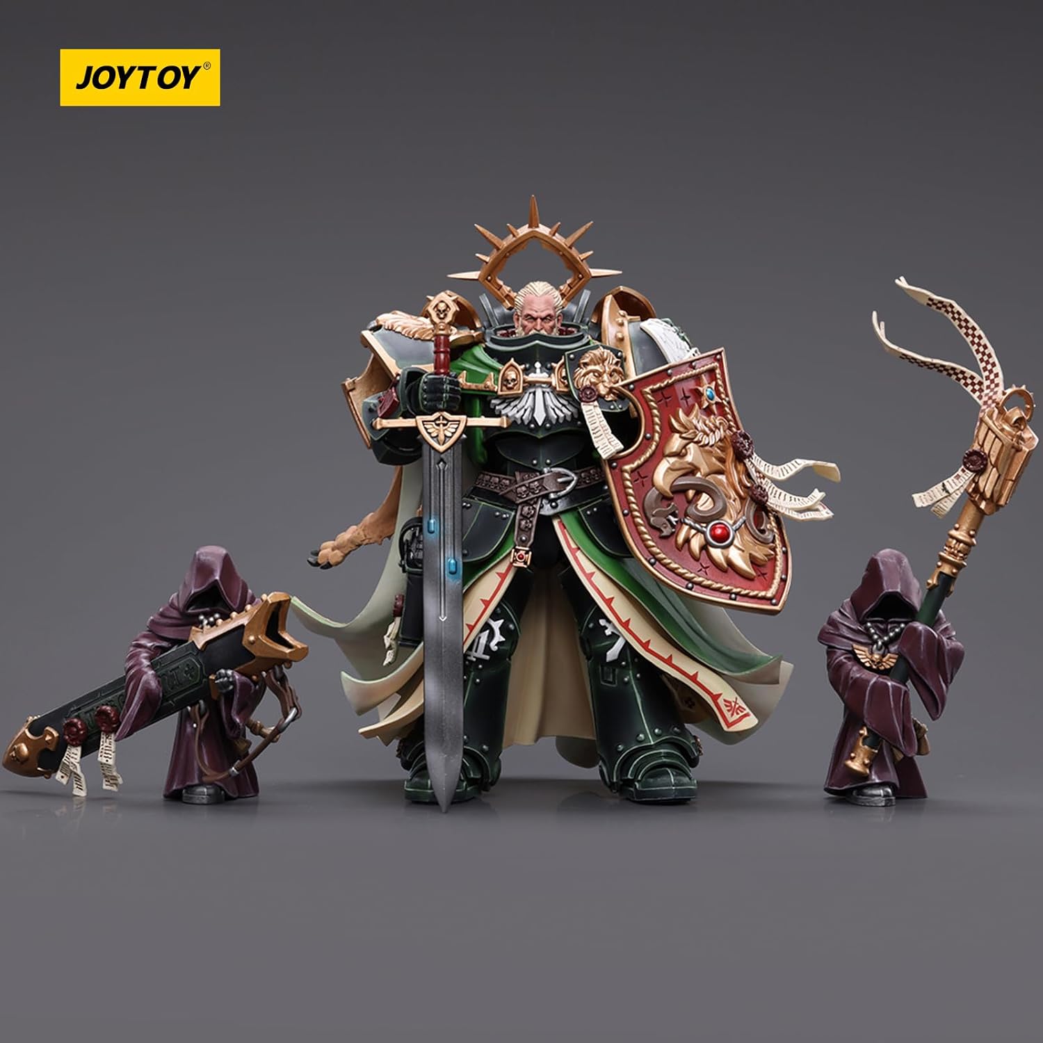 JOYTOY Warhammer 40k Dark Angels, Dark Angels Primarch Lion El‘Jonson 1/18 Action Figure Model