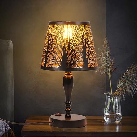 HOSTEL LAMPADA DA TAVOLO PARALUME TESSUTO NERO INTERNO ORO H.33CM, D