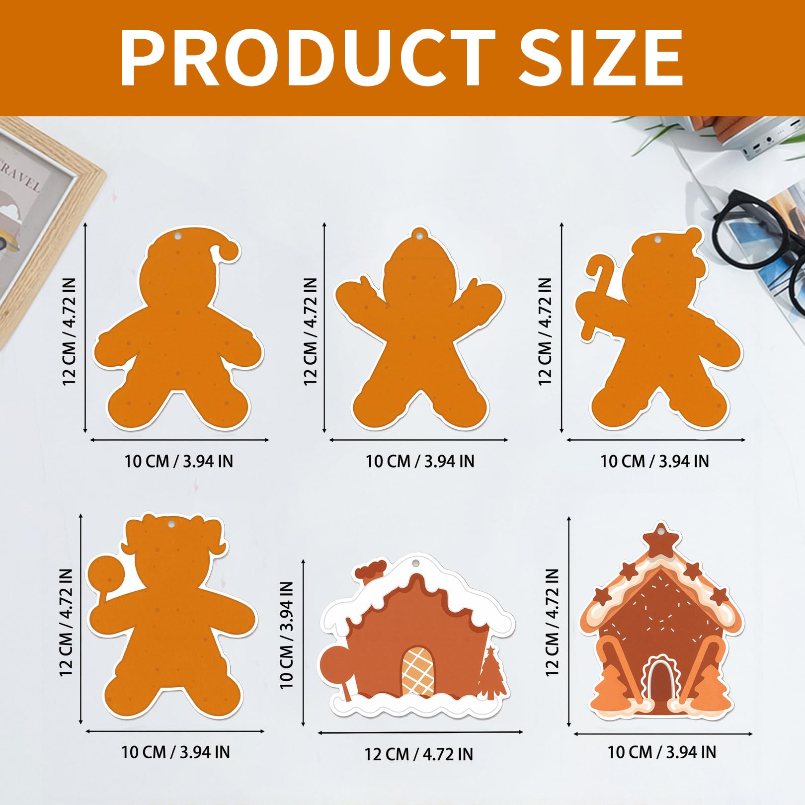 24 Pack Christmas Crafts for Kids,Craft Arts Kits Decorations Stickers Make Own Activities Xmas Tree House Things Art Gift Activity Set Making Cards Gingerbread,for Toddlers Childrens Party Gifts - Image 2