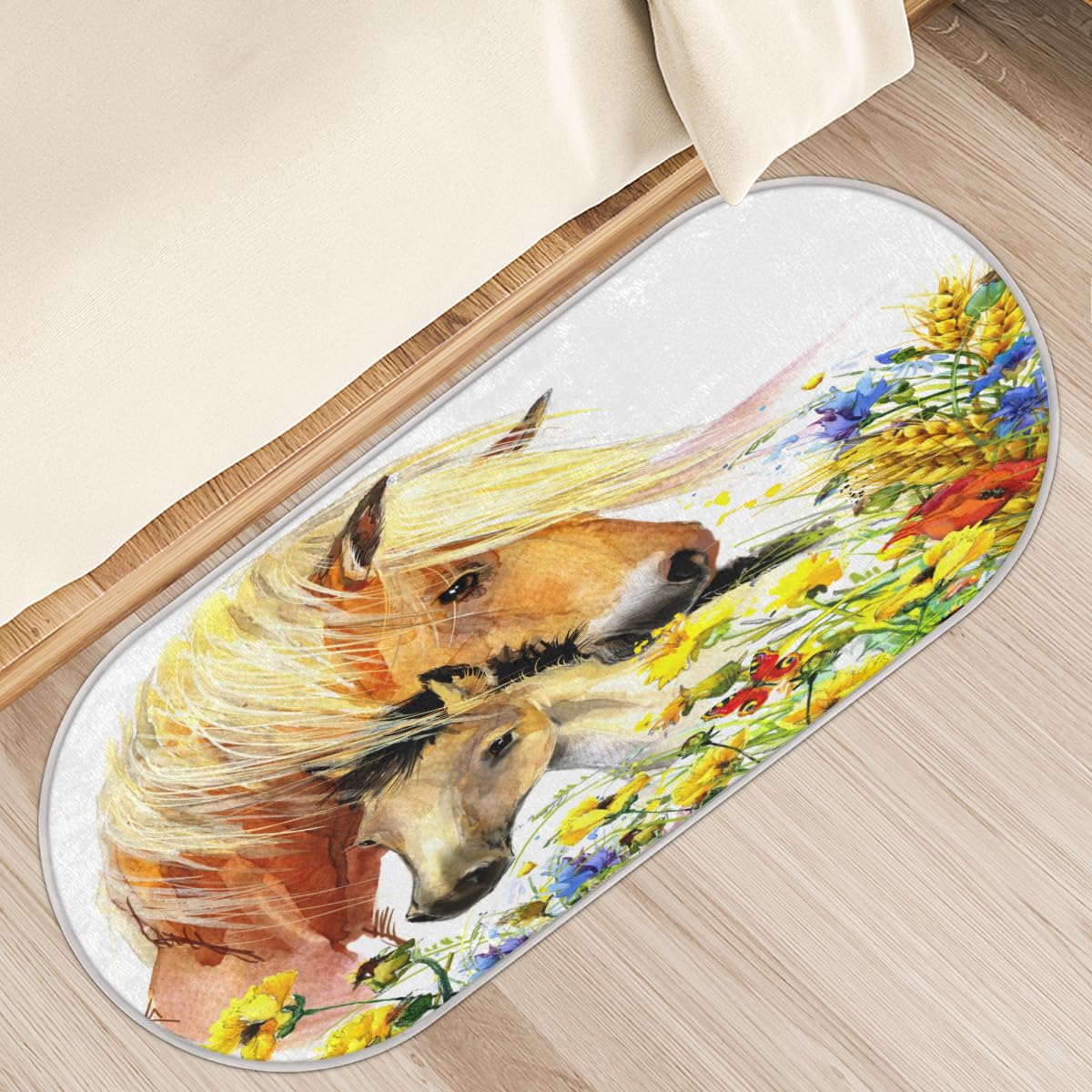 Tapis antidérapant doux 50x120 cm avec revêtement moelleux TropicalLife
