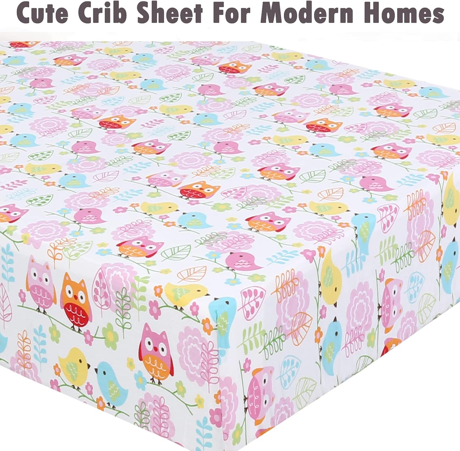 Danica 100% Cotton Fitted Baby Crib Sheet 3 Pack for Baby Boys Girls |Standard Crib and Toddler Mattress Sheets | 28x52 Inch (Animal World)