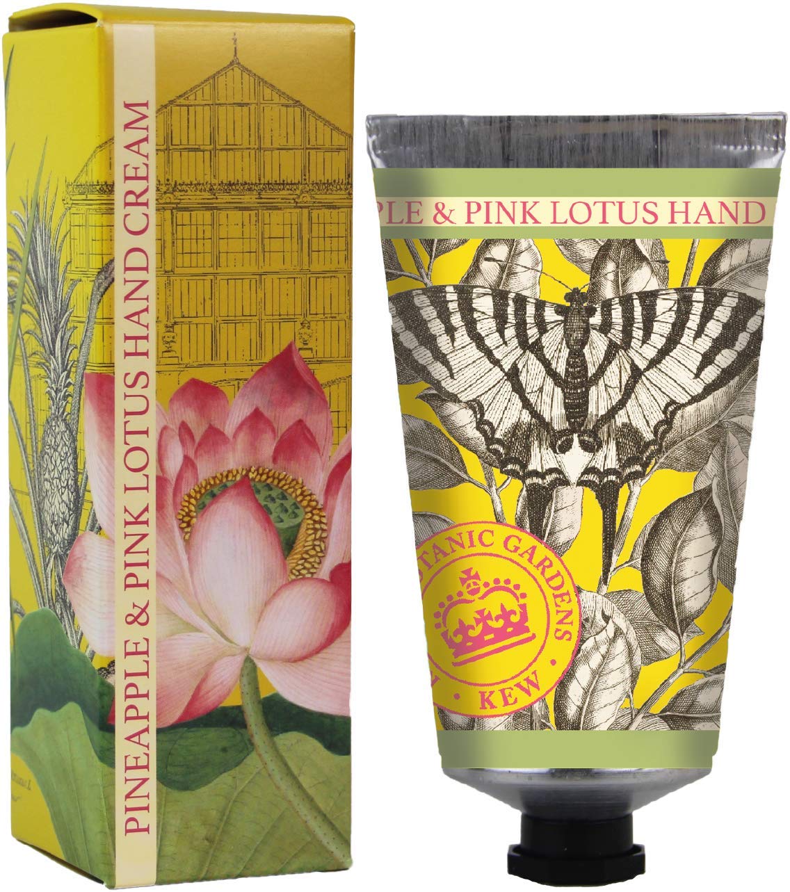 Royal Botanical Gardens, Kew Pineapple & Pink Lotus Hand Cream, 75mls