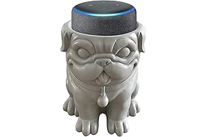 Dekodots Smart Speaker Dog Holder: Display Stand for Amazon Echo Dot or Google Home Mini