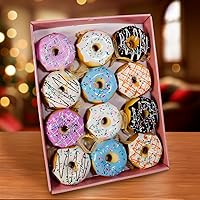 Vista 6 de Kurt Adler - Adorno de dona (juego de 12), 2.75 pulgadas