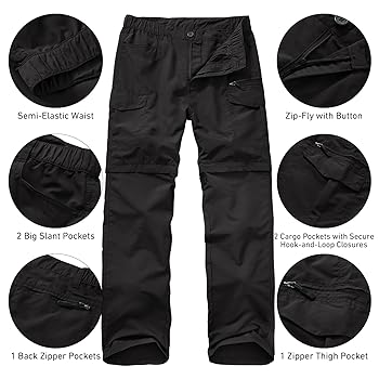 【TLLDAWN】RIVET DETACHABLE CARGO PANTS BLACK Detachable Cargo Pants | Techwear Division