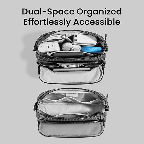 Vista 67 de tomtoc Estuche organizador de accesorios de viaje para electrónicos y cables, para teléfono, Airpods, unidad USB y artículos diarios y esenciales