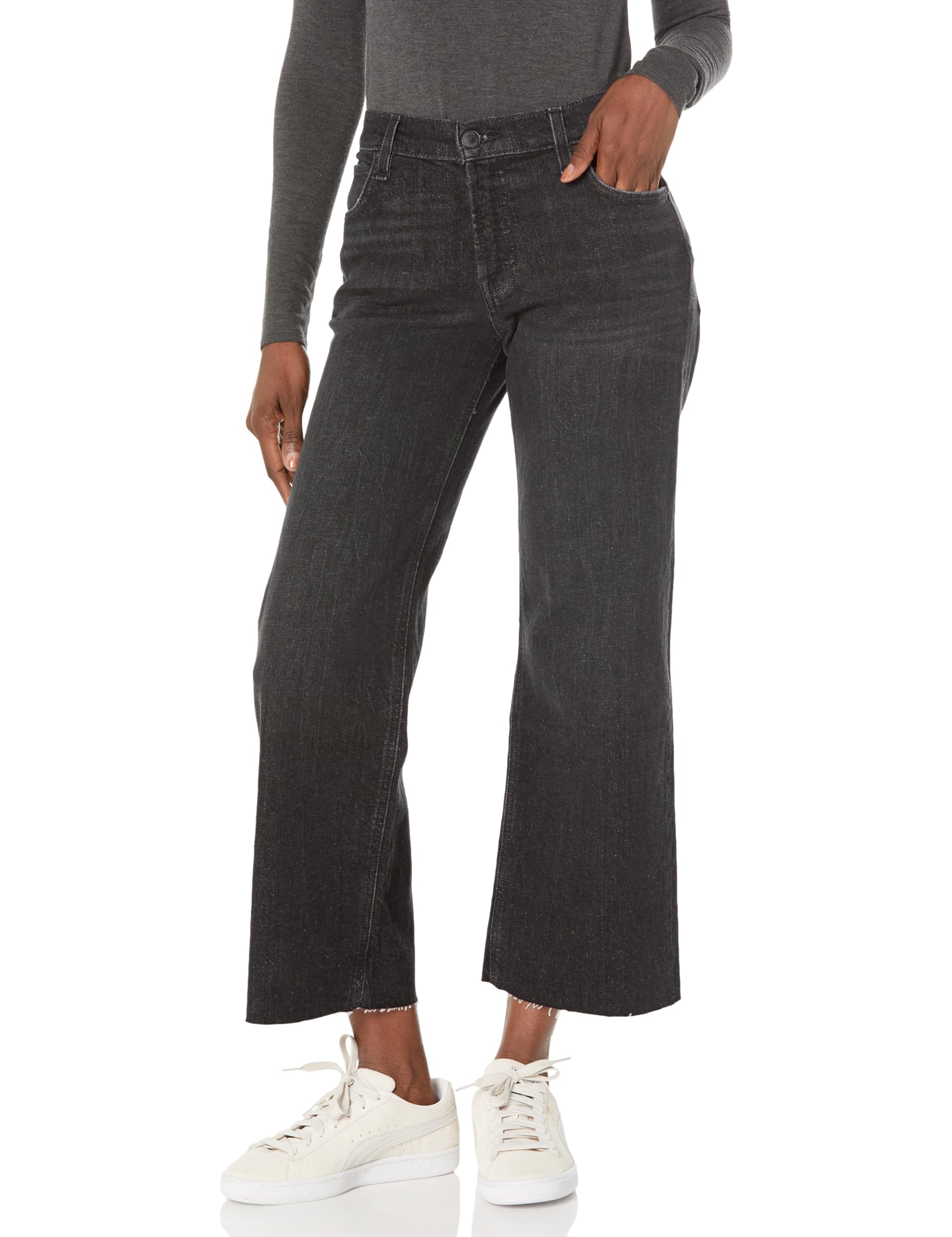 HUDSON Women's Rosie High-Rise Wide Leg Ankle