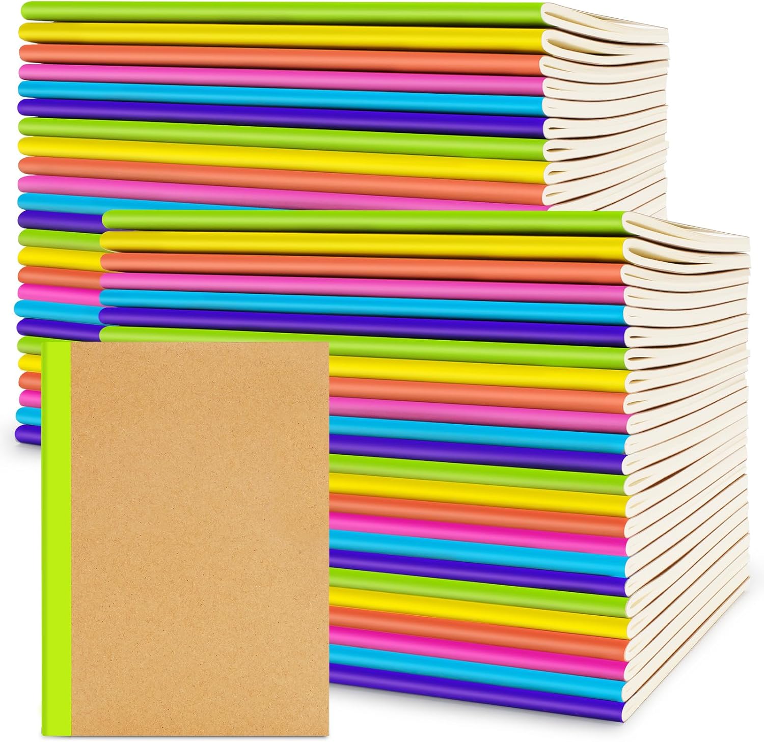 48 Pack Composition Notebooks Bulk, Travel Journal