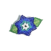 Vista 20 de Pinzas para el cabello con cuentas Colección hecha a mano estilo nativo americano (azul)