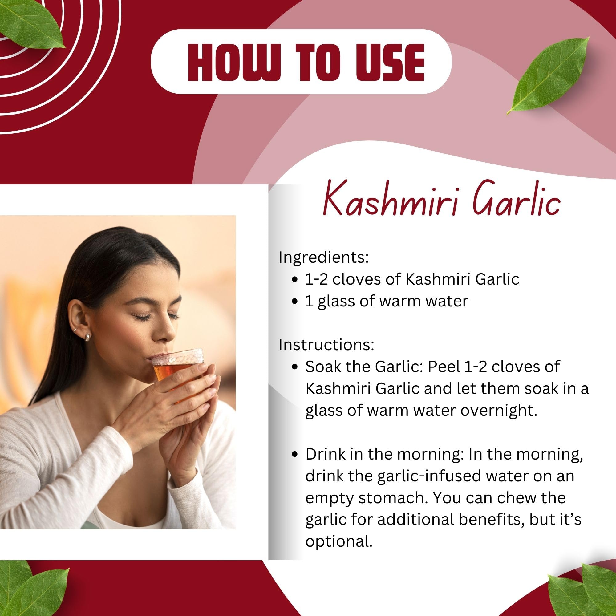 Brijbooti Kashmiri Lehsun 200 Gram | Organic Single Clove Garlic | Snow Mountain Kashmiri Garlic | Allium Sativum 1