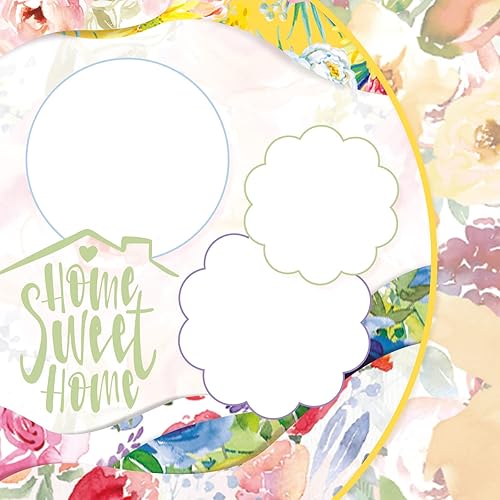 Miniatura 6 de Whaline 60 hojas de papel de patrón floral tamaño A5 acuarela flor álbum de recortes papel papel de doble cara primavera manualidades papel para