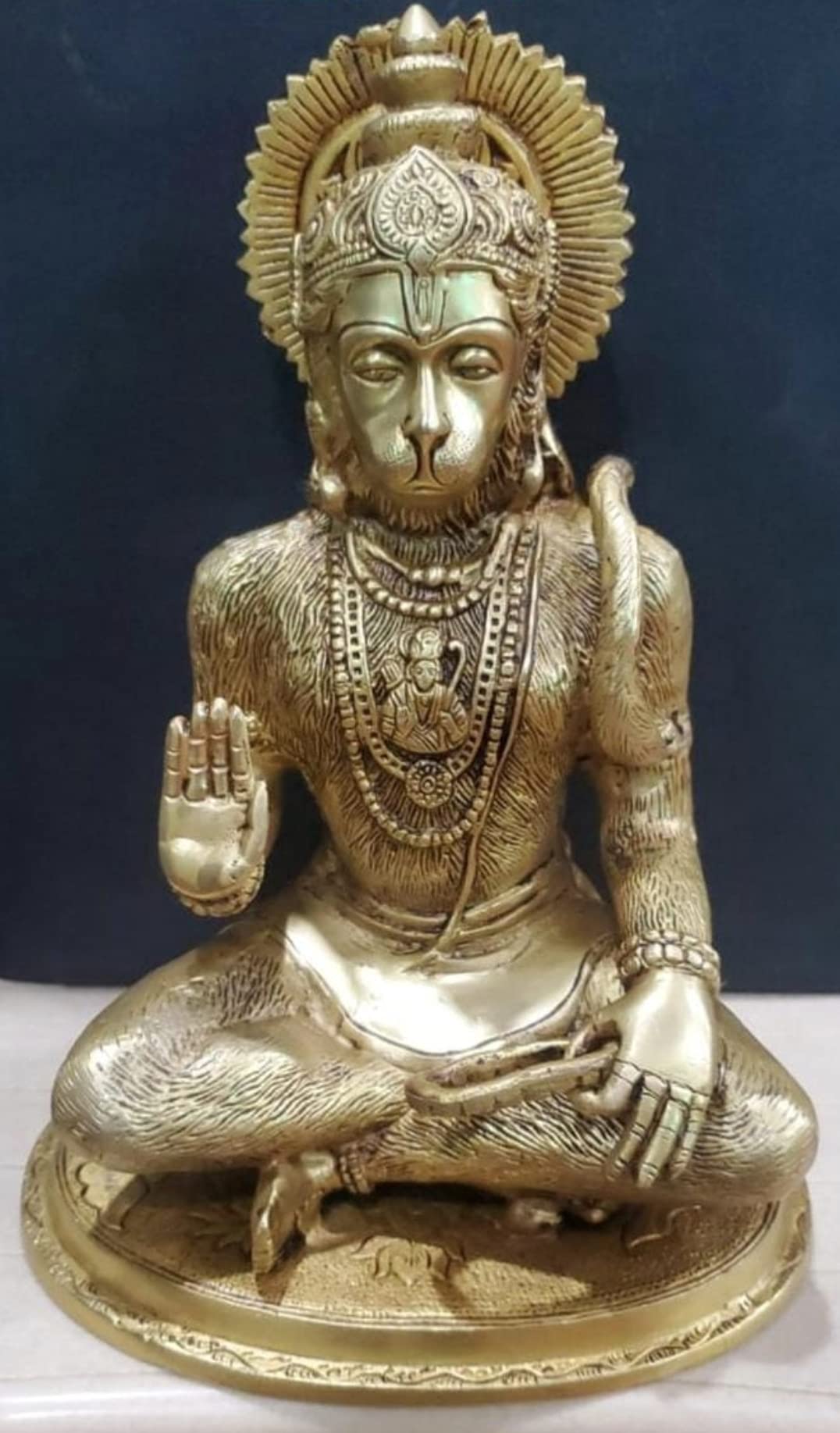 Shri Hanuman Murti en laiton un cadeau béni pour la réussite de vos proches