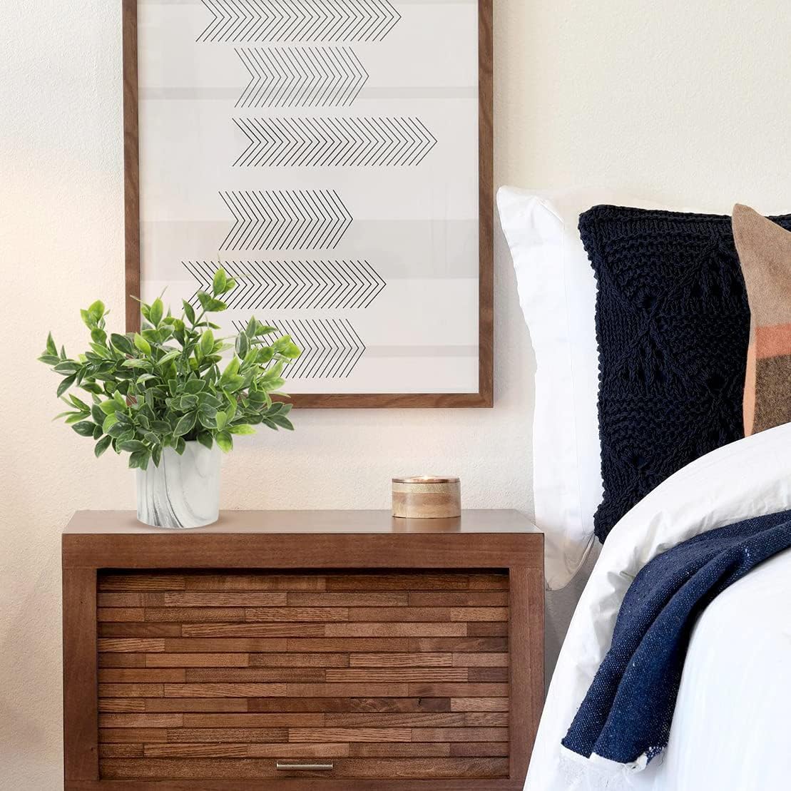 Hollyone Faux Plants Indoor Artificial Mini Potted Plants Plastic Green Plant Small Fake Plants Eucalyptus Decor in Pots for Home Table Room Bathroom Decor - Image 7