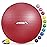 APEXUP Yoga Ball Exercise Ball, Anti Slip Stability Ball Chair, Heavy Duty Large Gym Ball for Fitness, Balance, Core Workout and Physical Therapy (M (19~22) 55cm, Red)