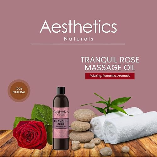 Miniatura 2 de Aceite de masaje Aesthetic Naturals (rosa tranquila)