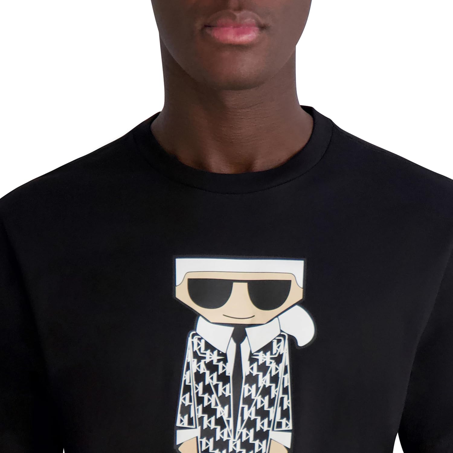 Karl Lagerfeld Mens Short Sleeve Crewneck Karl Graphic Design T-Shirt - Image 5