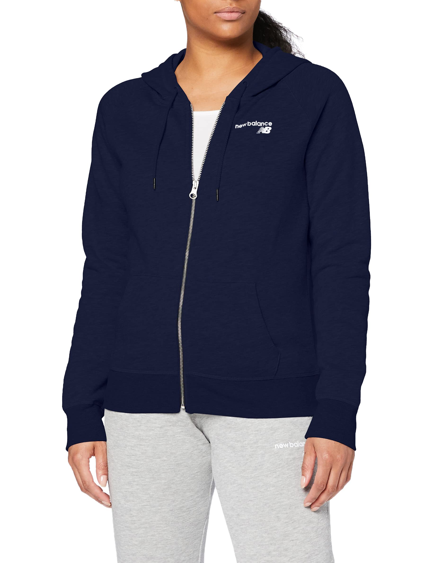 New Balance Modna bluza Classic Core Fleece z pełnym zamkiem błyskawicznym, Kobiety