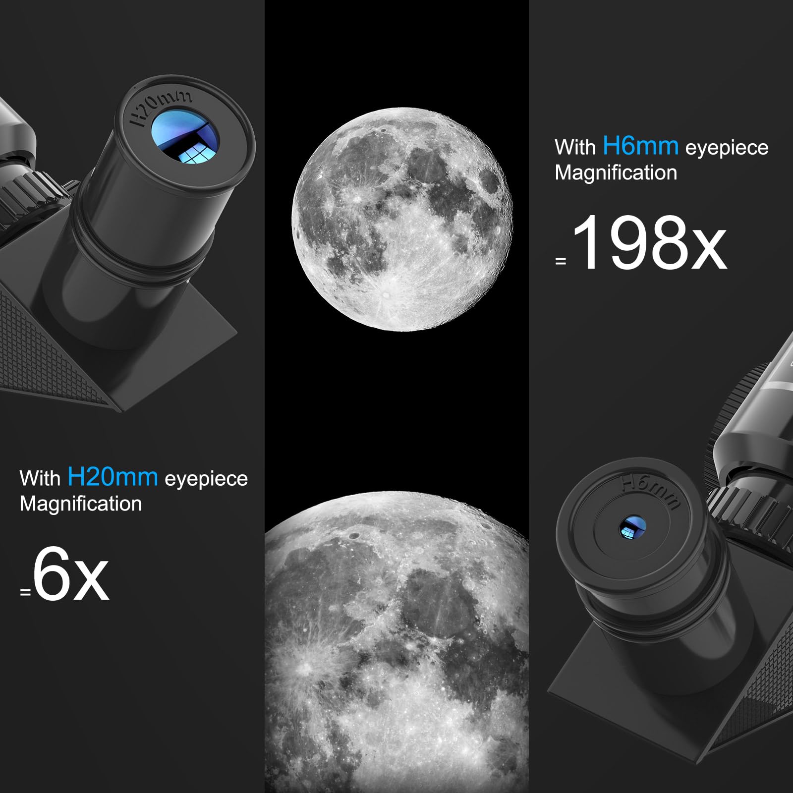 Telescopio Astronomico Bambini Adulti Principianti, 40070 mm Telescopio Rifrattore Portatile con Treppiede Regolabile e Mirino, Facile da Montare e da Utilizzare, Regali per Bambini