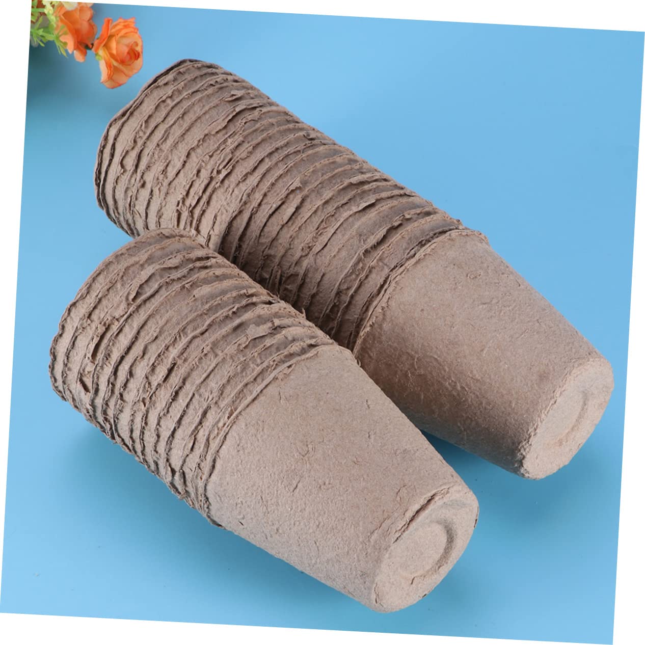BESTonZON 100 Pezzi Vasi Biodegradabili per Semina con Etichette per Piante Vasi da per Coltivazione Sicura e Verdure per Decorazioni e Giardinaggio Sostenibile