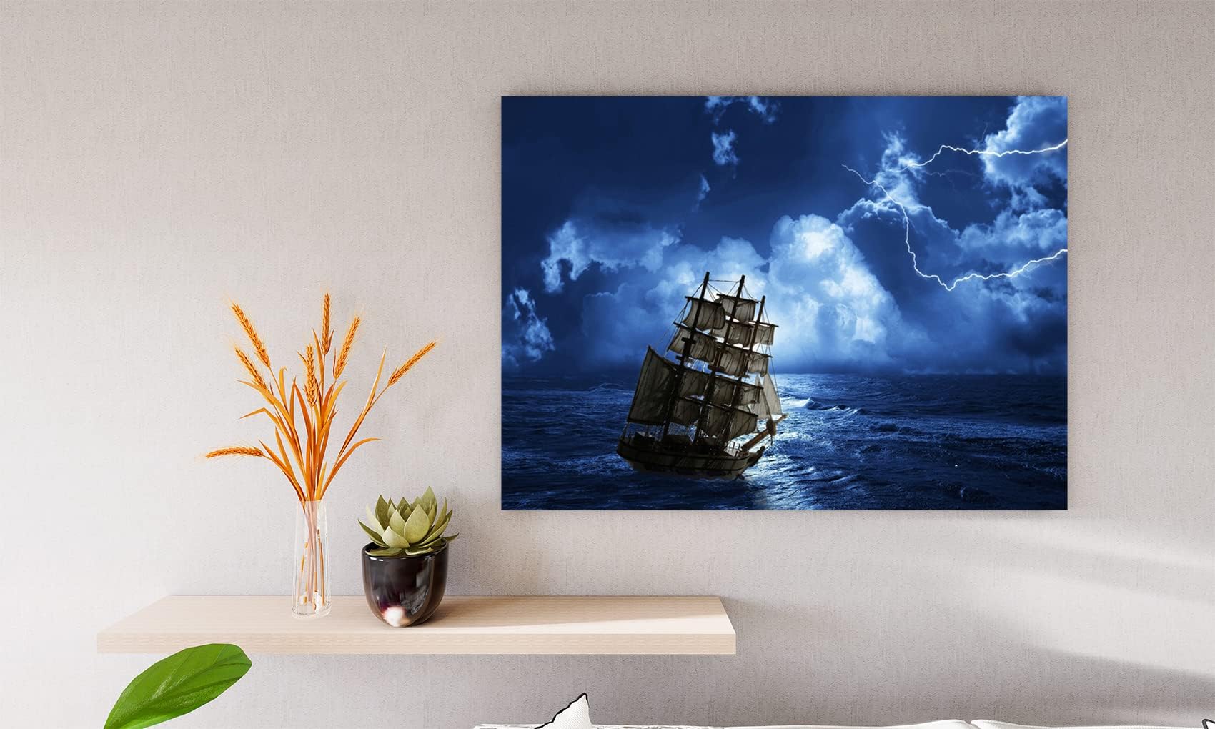 Xtreme Skins Designs Print Wooden Framed Canvas Wall Art Decoration Poster (14x10 Inch) - Kapitan Thorn