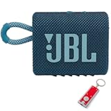 Go 3 - Portable Bluetooth Speaker&comma; Built-in Battery&comma; Waterproof and Dustproof Feature JBLGO3BLUAM&comma; Bonus Keychain LED Included - Blue