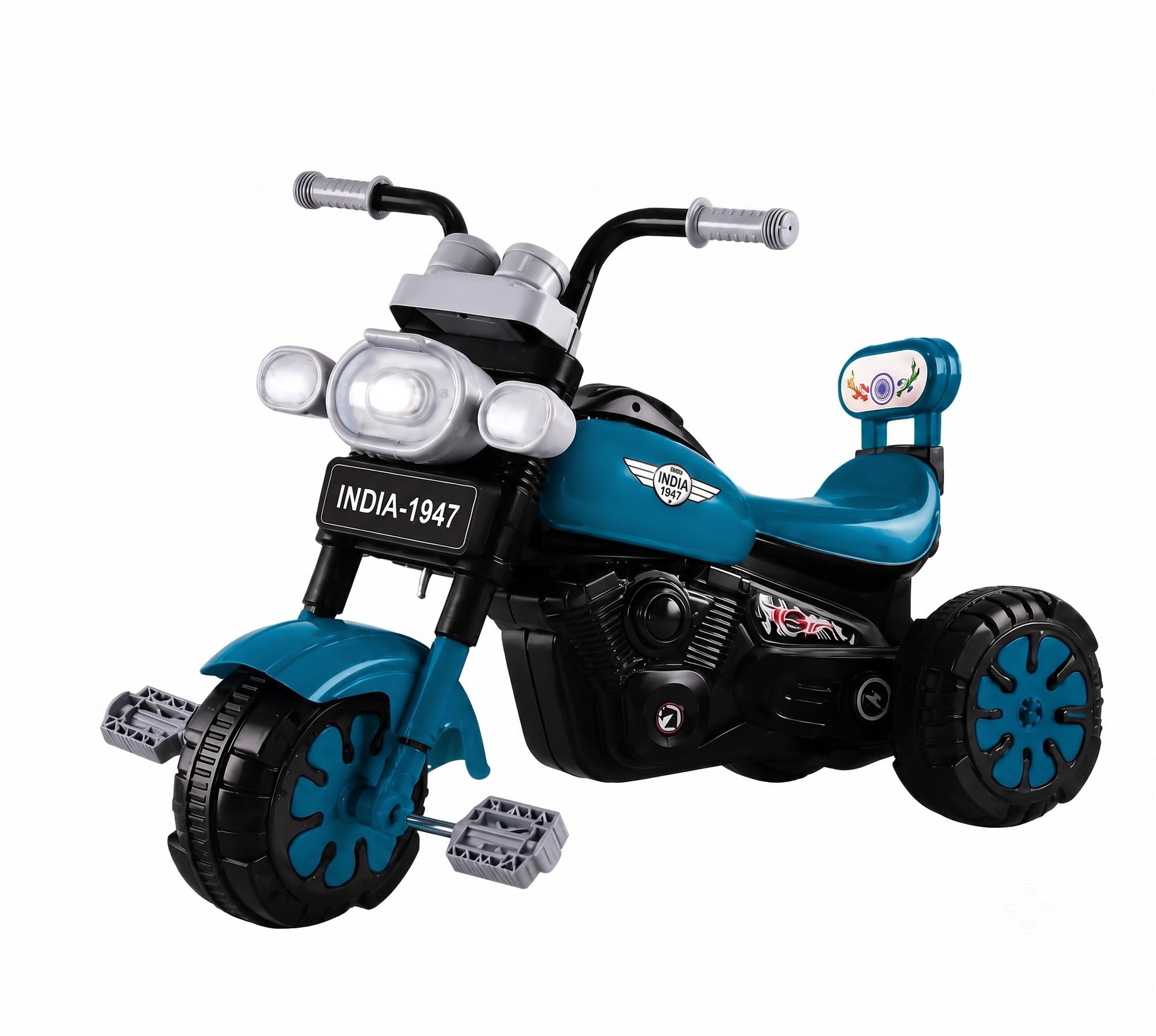 Kids Trike Bike, Ride-On Tricycle with Music, Anti-Slip Pedals & Extra Wide Wheels for Toddlers Aged 2-5 Years, Non-Toxic BPA Free Plastic Toy-image-27