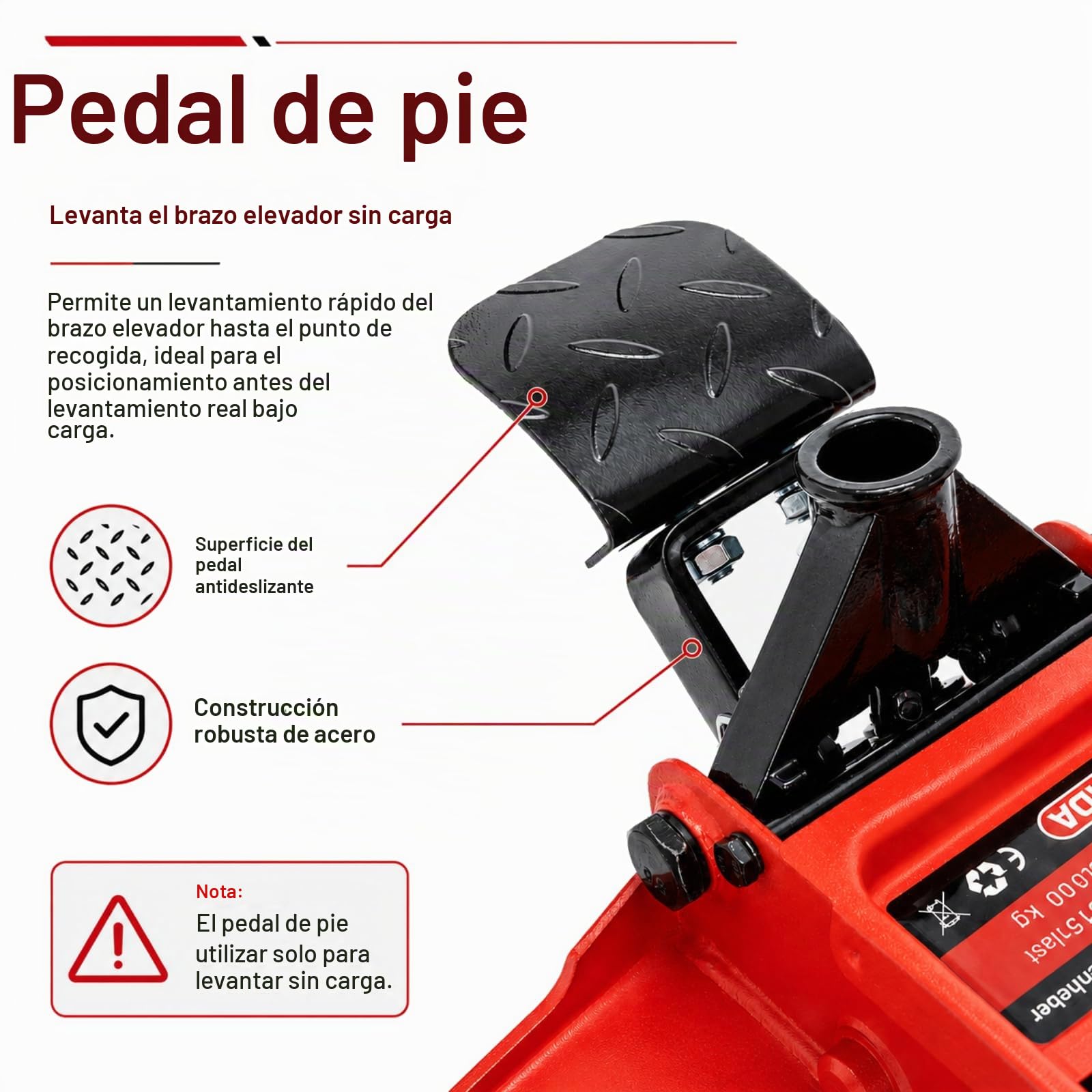 Verda Gato Hidráulico de Carretilla 3 T, Altura de Elevación 75-515 mm, con Pedal, Engrasador, 2 Almohadillas de Goma, Sistema de Doble Bomba, Perfil Bajo, Estable y Seguro, para Coche y SUV
