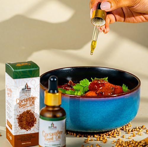 Miniatura 7 de Aceite de semilla de cilantro puro, cilantro 100% puro aceite de esencia natural prensado en frío, ácidos grasos omega-6 veganos a base de plantas,
