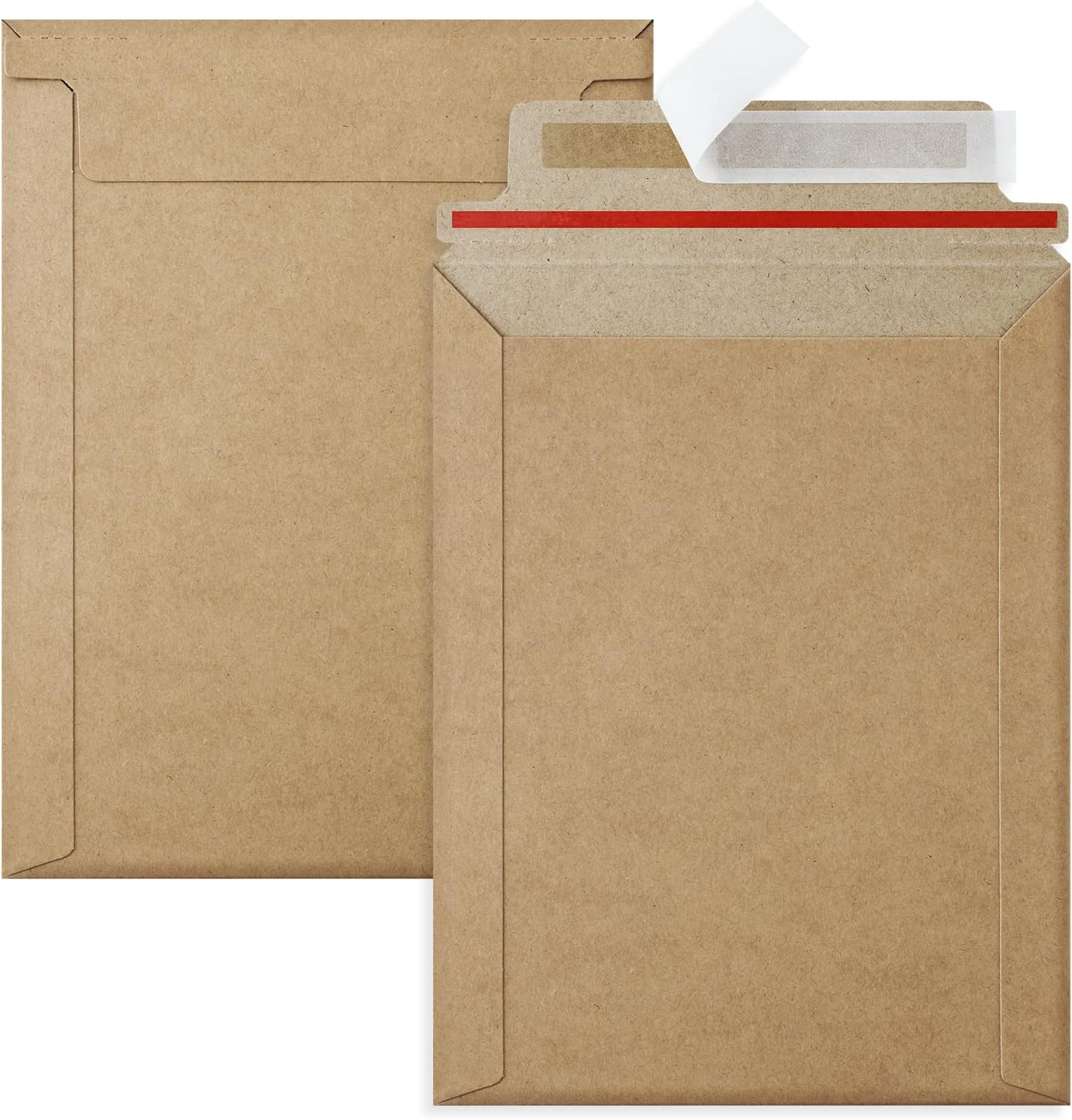 UCGOU 6x8 Mailing Envelopes 25 Pack Brown Cardboard Sheets Rigid Document Photo Mailers Stay Flat 6.25x8.25 Shipping Envelope