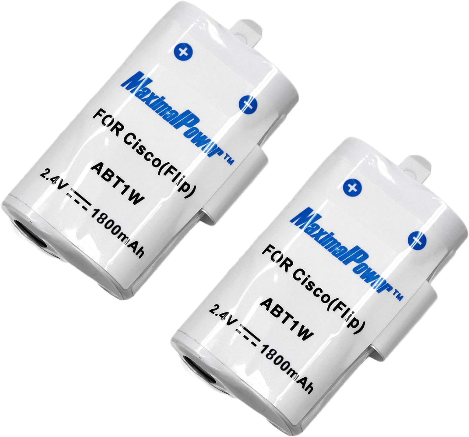 MaximalPower Replacement Battery for Flip Video Pure Digital Technologies Flip Ultra, 2G and Flip UltraHD Camcorders ABT1W (2 Pack)