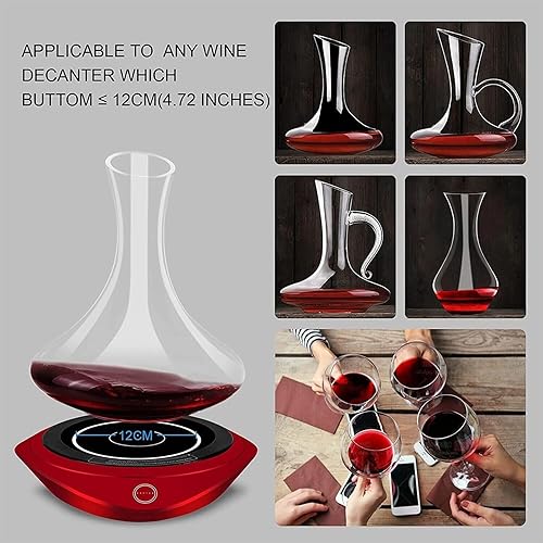 Miniatura 5 de Aireador eléctrico de vino inteligente para decantador de vino, giratorio automático, aireador de aire de vino para bar, fiesta, cocina, accesorios