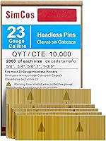 Vista 6 de Clavos sin cabeza de calibre 23 para pinner (5/8", 3/4", 5/6", 1", 1-3/8") 5 tamaños variados para pinner neumático o eléctrico de 23 GA o pistola