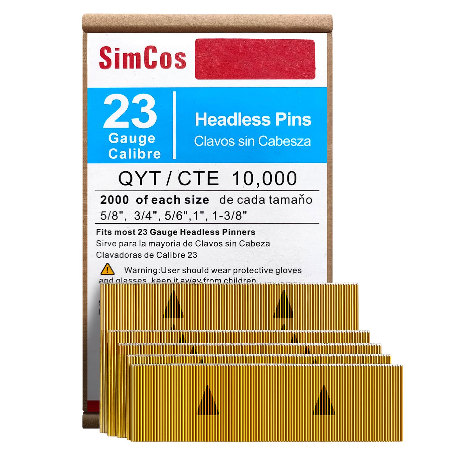 23 Gauge Pin Nails - Assorted Sizes (5000 Pack) -6
