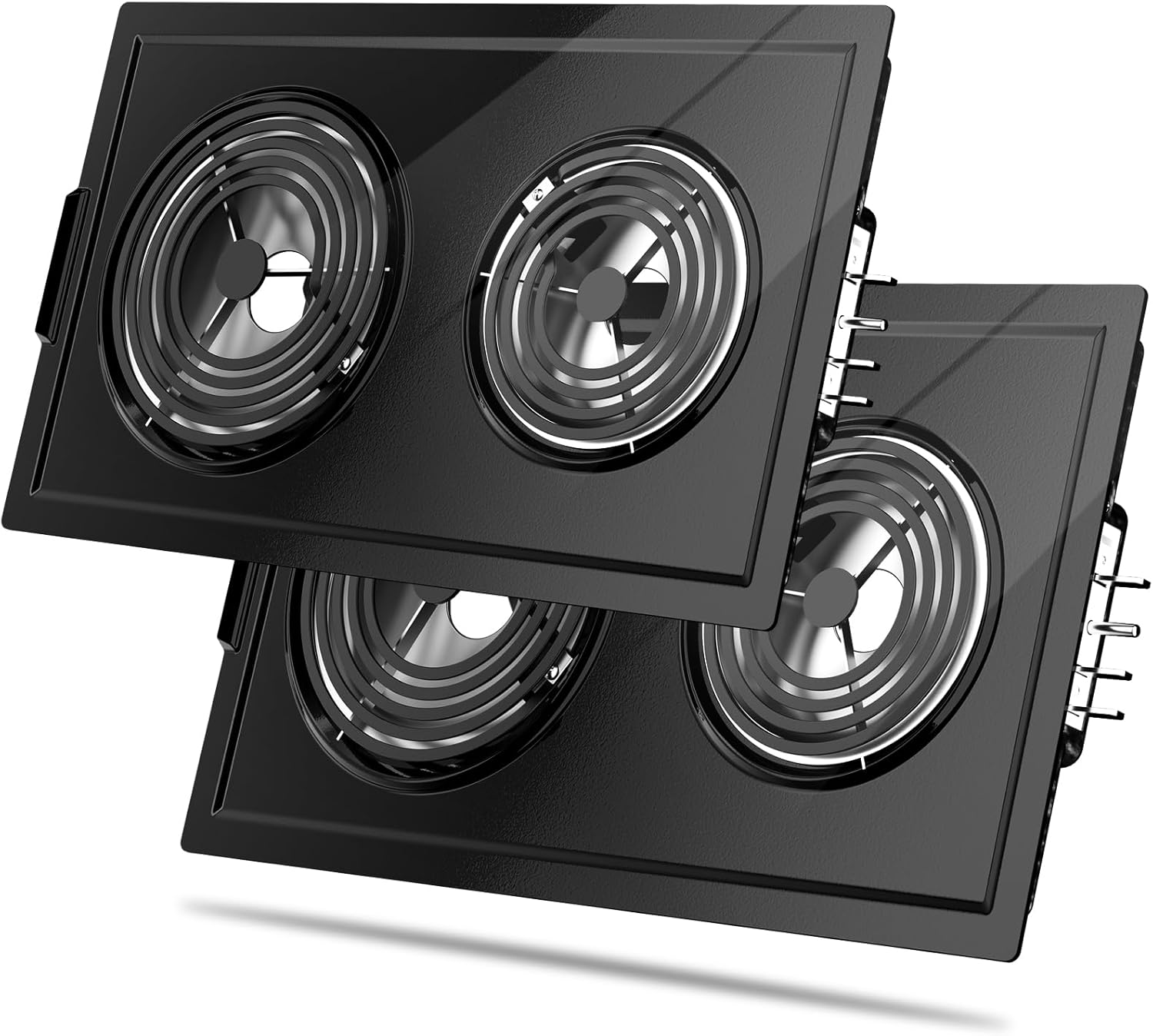 2PCS Upgraded JEA7000ADBA Coil Element Cartridge Compatible with Jenn Air Cooktop Replacement Parts,Black Electric Slide-in Ranges for Whirlpool Jennair Cooktop Parts Stove Range Burners Cartridge