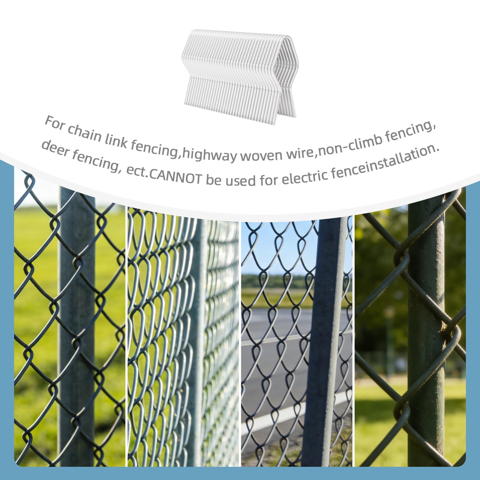 T Post Clips - 100 Pack Galvanized Steel -7 T Post Clips - 100 Pack Galvanized Steel -7