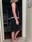 VIJIV Women's 1920s Flapper Dress – Grey V-Neck Midi Dress With Bow, Great Gatsby Party Costume - View #3