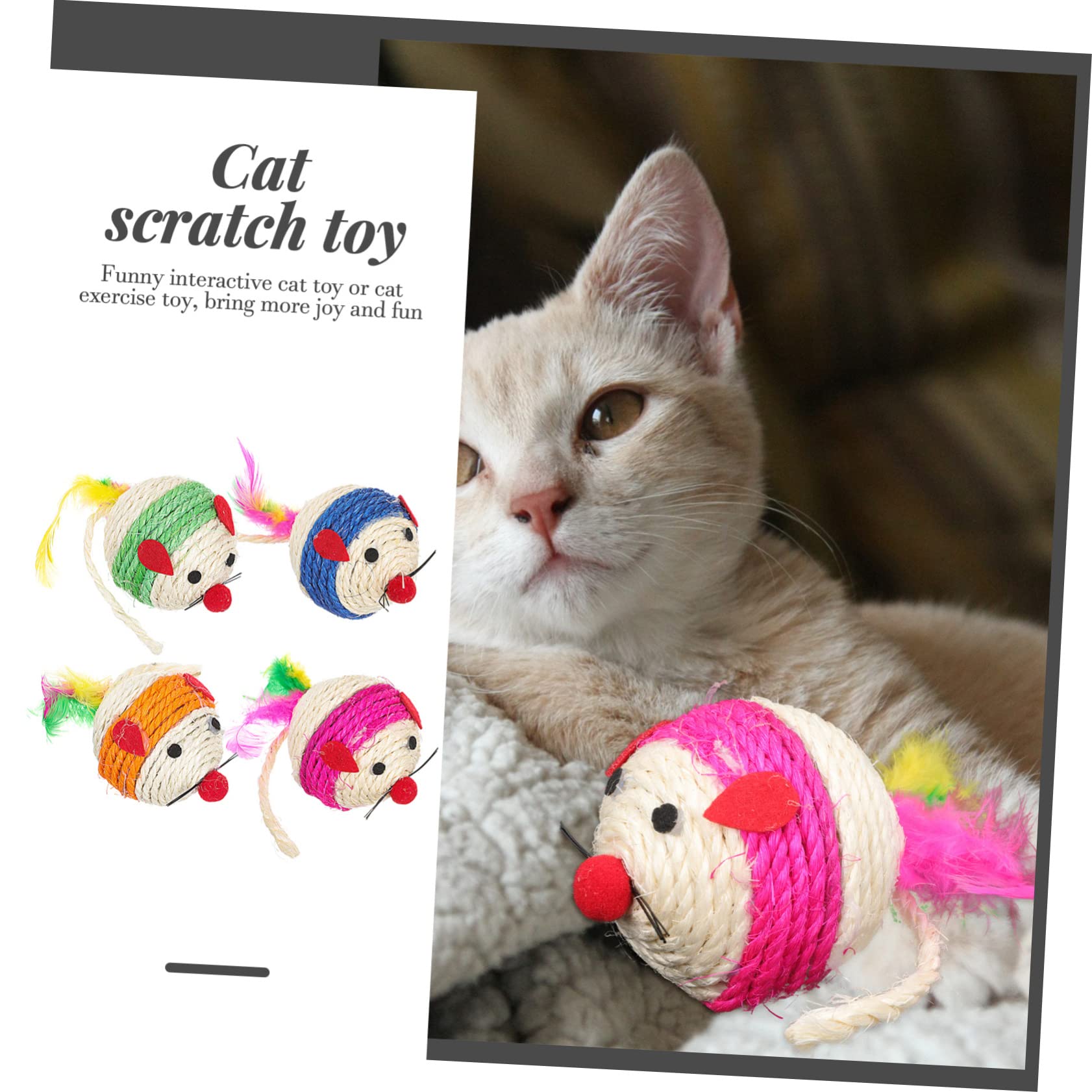 Toddmomy 12piezas Juguetes Interactivos para Gatos De Juguetes Divertidos para Kittens Estimula La Curiosidad Seguro