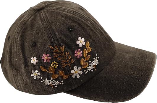 Floral Baseball Cap for Men and Women - Embroidery Hip Hop  display picture 3