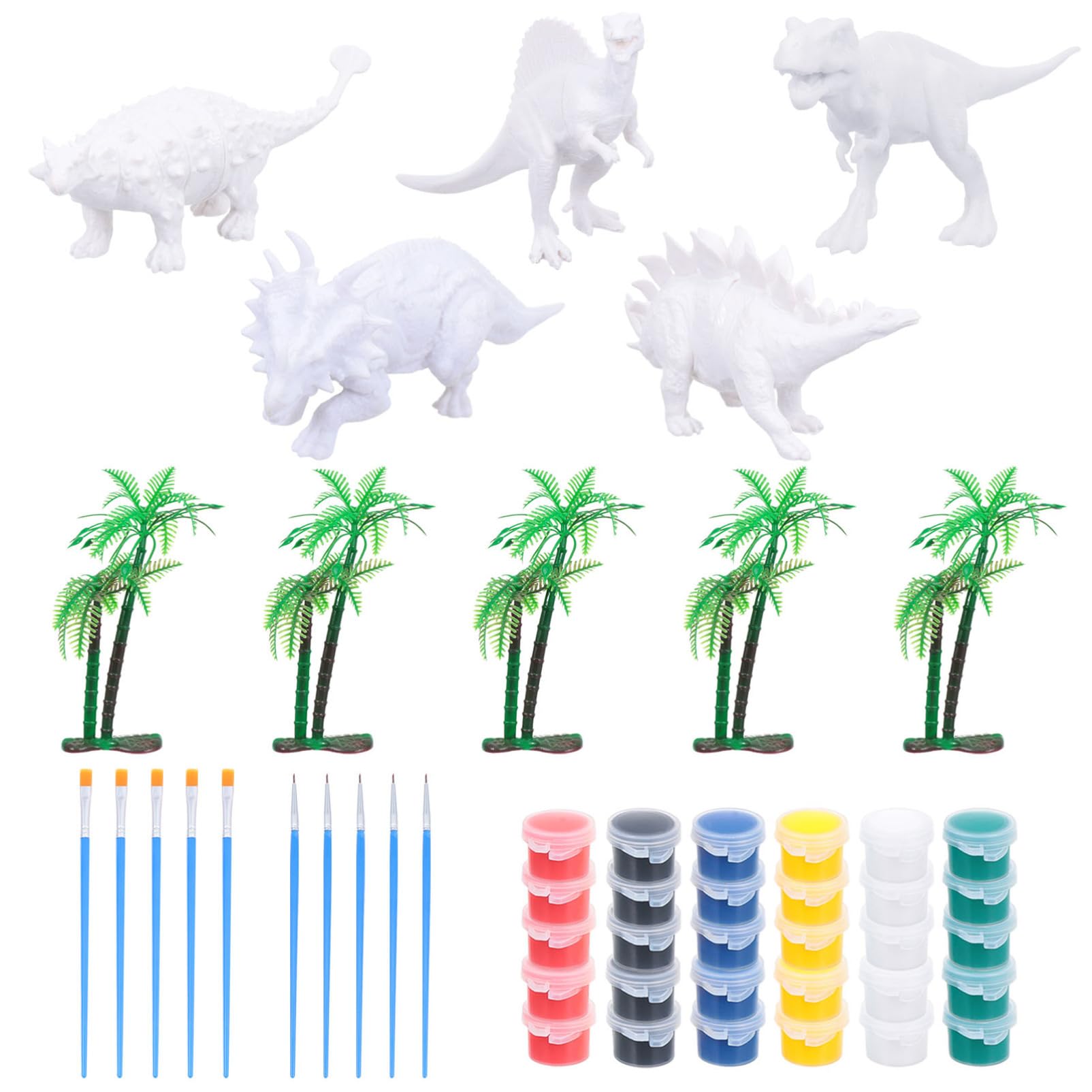 IMIKEYA Dinosaurier Spielzeugmodell Malset 1 Satz PVC für Kinder