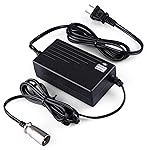 LotFancy 24V 2A Battery Charger for Electric Scooter, Wheelchairs, for Jazzy Power Chair, Pride Mobility, Shoprider, Drive Medical, Bladez, Elite Traveller, 3-pin XLR Connector