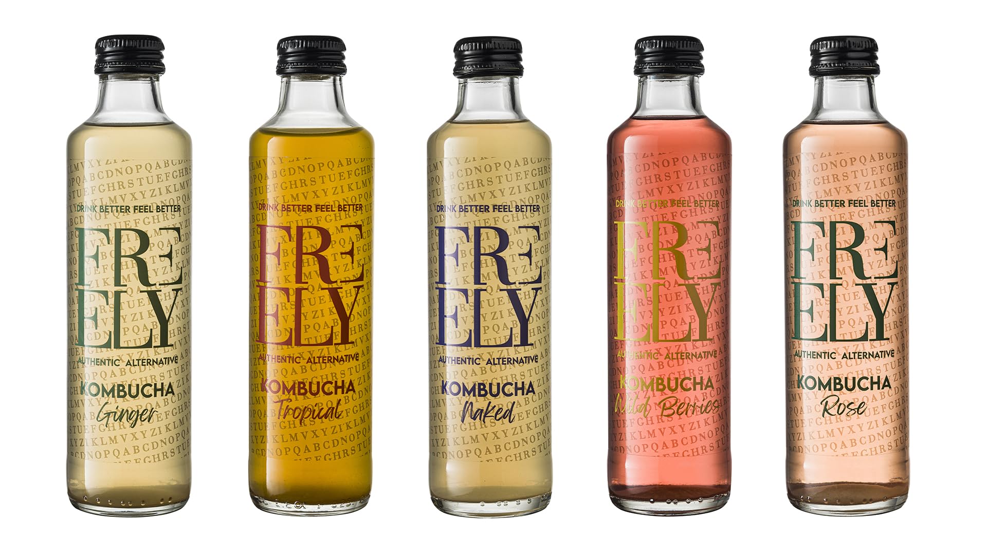 Freely Kombucha Naked | Confezione da 12 bottiglie da 250 ml