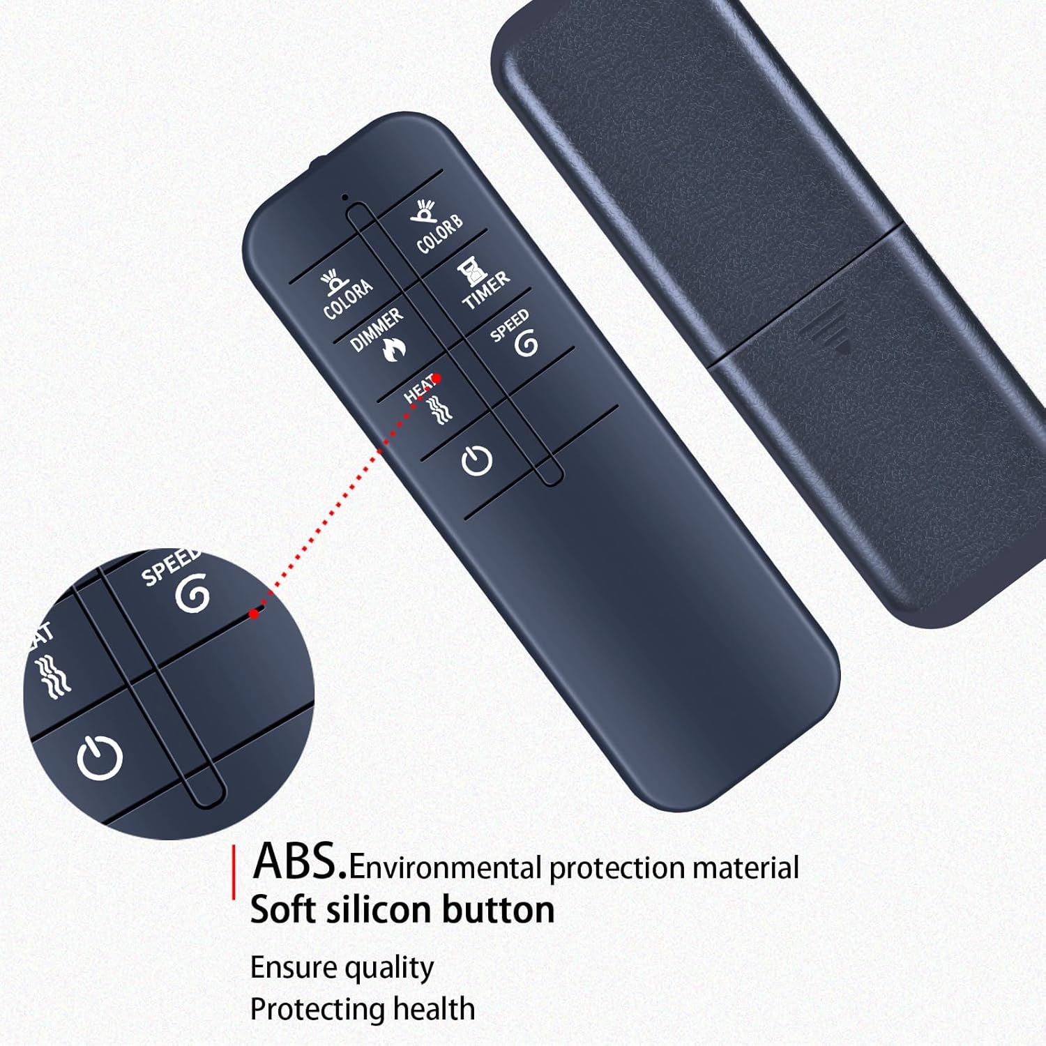 New Replacement Remote Control Compatible with R.W.Flame Electric Fireplace RFH-6001LH RFH-7401LA RFH-7401LB RFH-10201LA RFH-10201LB RFH-10201LC