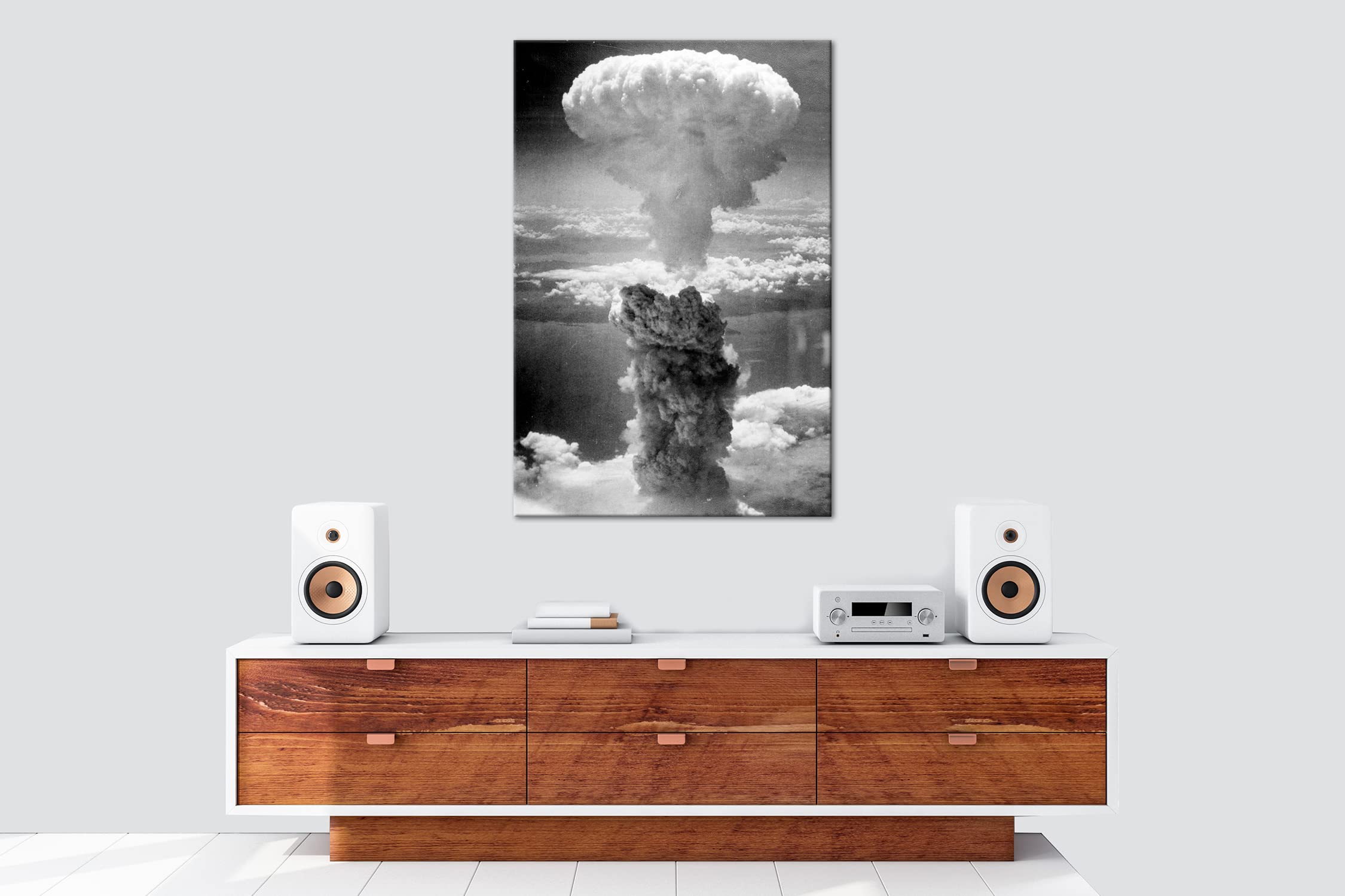 Atompilz einer Atomexplosion Formato: 100x70 Effetto: stampa digitale di alta qualità, Decorazioni Parete, Poster Giganti da Parete