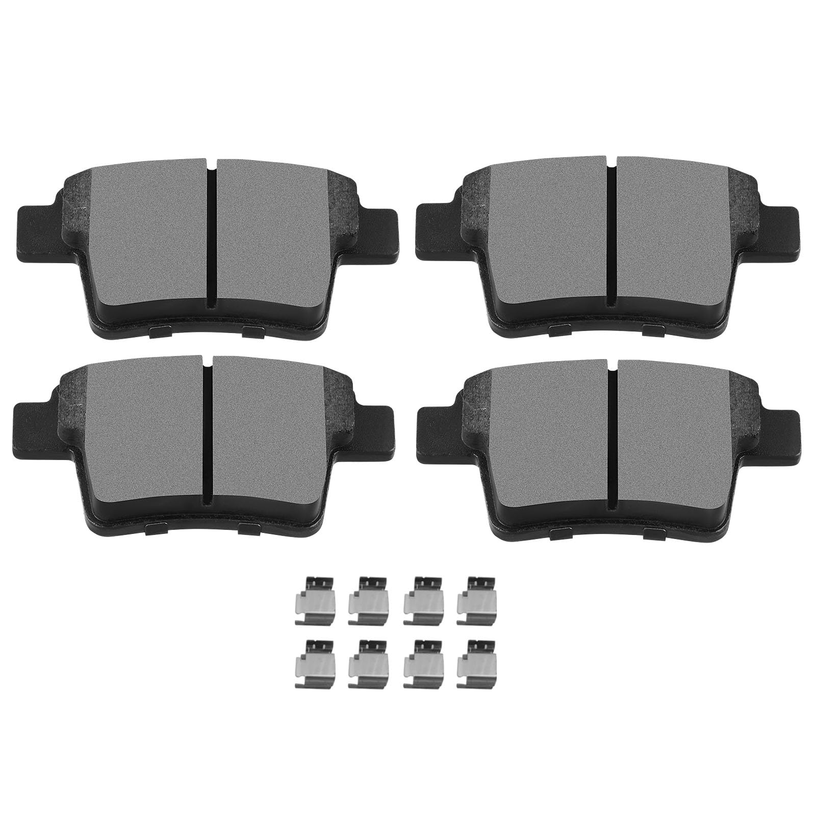 SCITOO D1071 Rear Semi-Metal Brake Pads Sets Fit For Ford For Five Hundred/For Freestyle/For Taurus/For Taurus X,For Jaguar X-Type 2005-2008,For Mercury For Sable/Montego