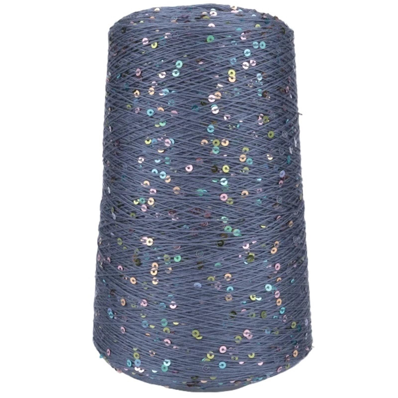 Hilos para Crochet Hilo de lentejuelas 500g, hilo cuentas seda, Tencel colorido tejido a mano, ropa DIY, chal, bufanda, ganchillo, 4Km/barril(Color 30)