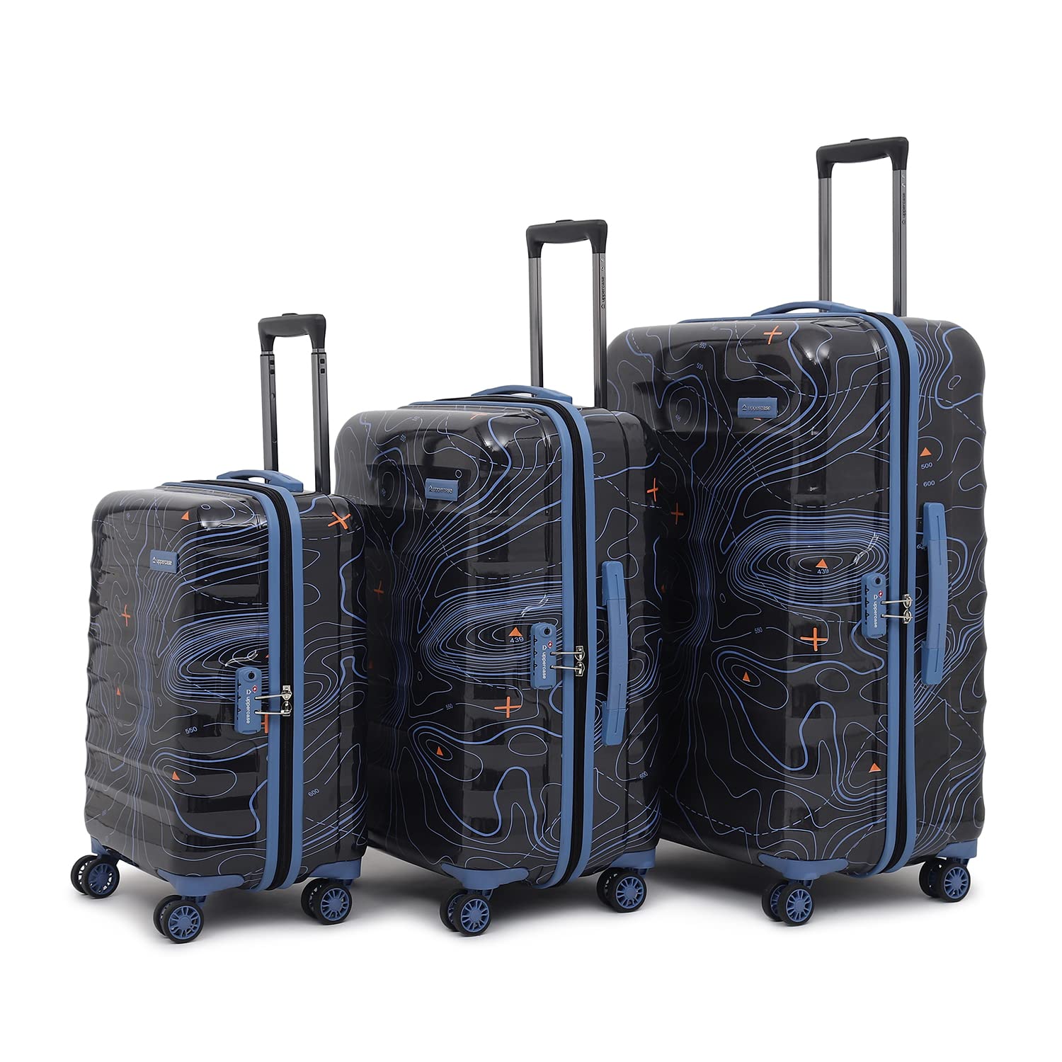 Uppercase Topo Set of 3 Trolley Bags